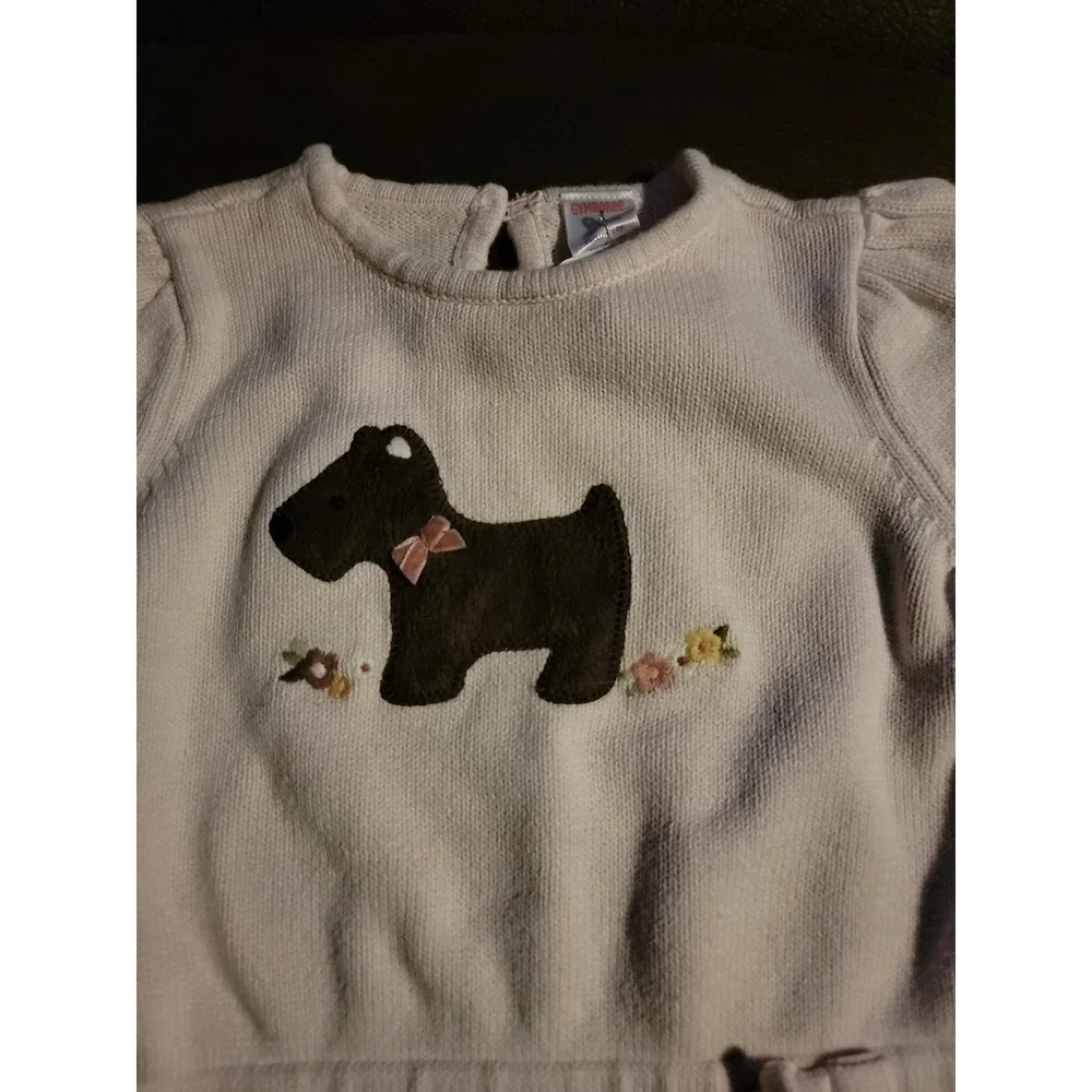 Gymboree girl detective pink dog sweater size‎ 5t